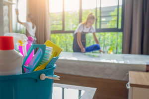 woman-cleaning-office