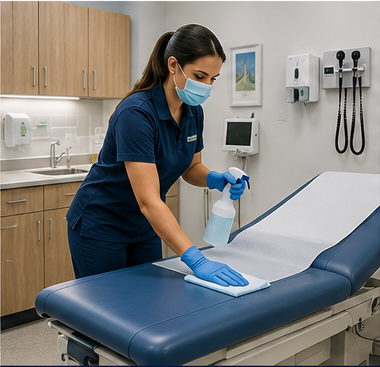 Medical facility cleaning service